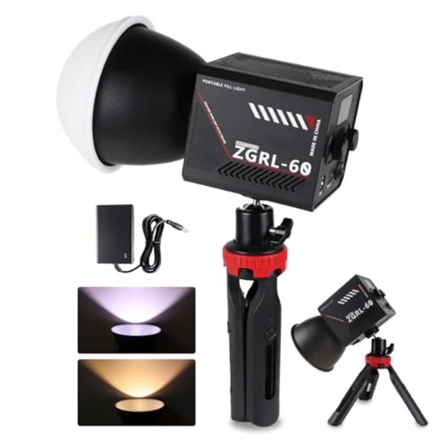 Photography Lighting Handheld - 60W COB LED-videolamp Handheld draagbaar met