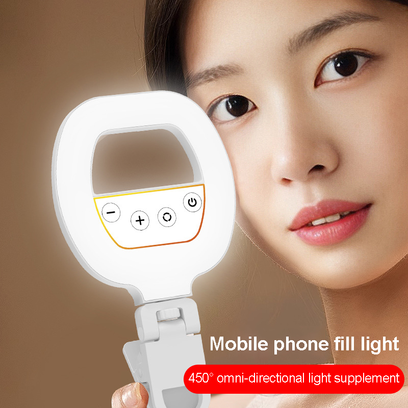 Photography Mobile Lighting - Oplaadbare LED-lamp, mobiele selfie-ringlamp, videolamp voor