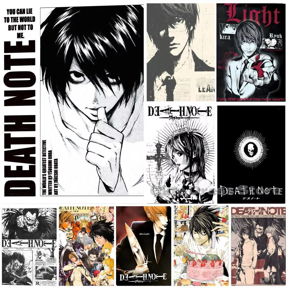 Photography Lighting Game - Death Note Canvas Print Ongelijst Wanddecoratie