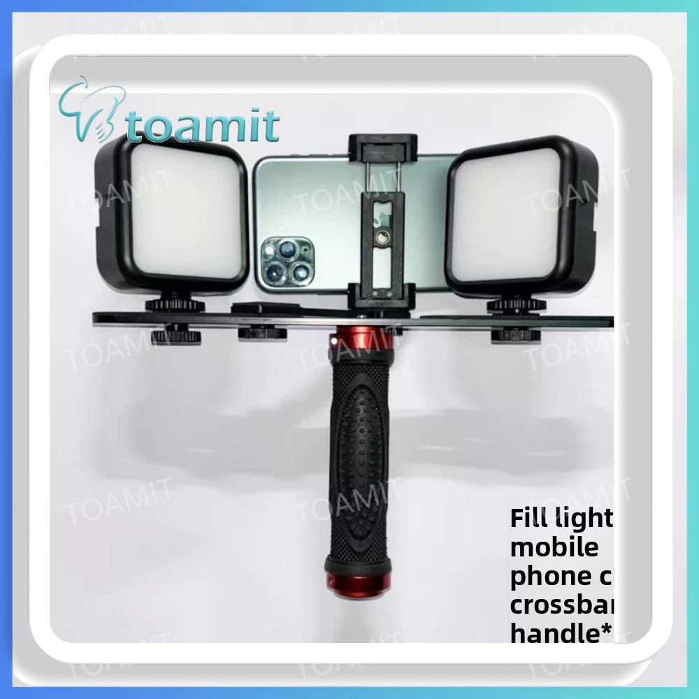 Photography Lighting Kit Portable - Tandheelkundige fotografielamp, Bluetooth LED-flitser voor smartphone,