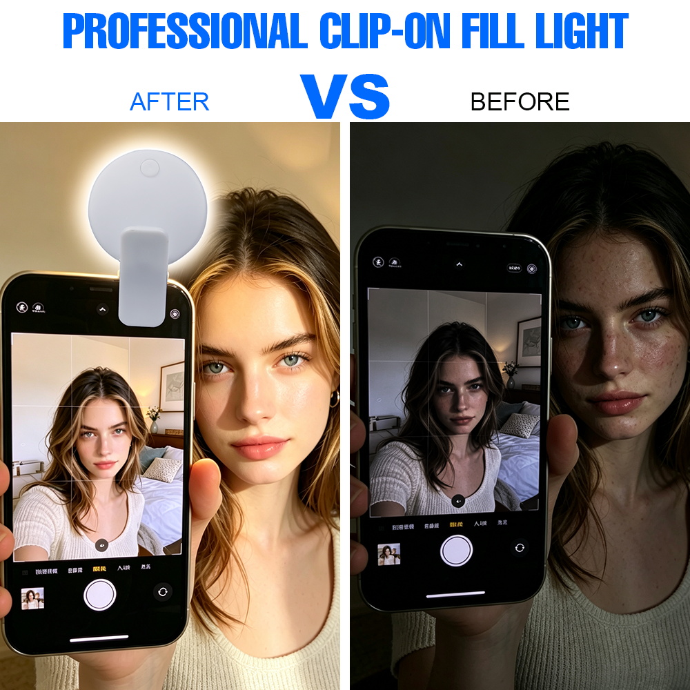 Clip LED Selfie Fill Light 3 H - Photography Lighting Description recensie en prijs