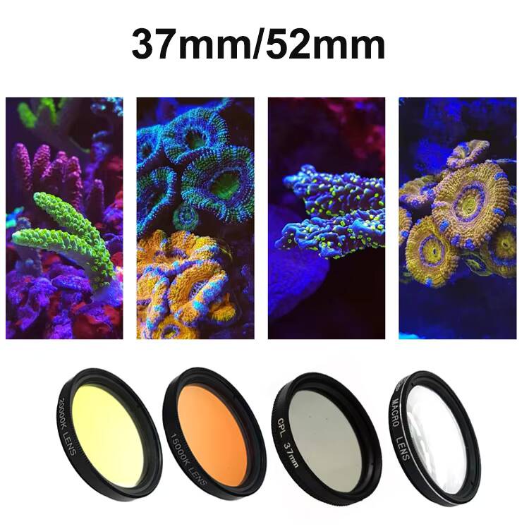 37mm 52mm 6 In1/4in1/voor blau - Photography Mobile Lighting recensie en prijs