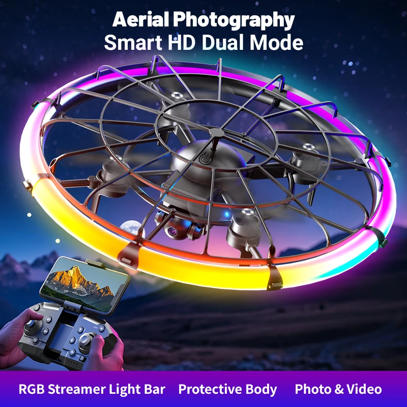 JJRC H145 UFO RC Drone met dub - Photography Lighting Game recensie en prijs